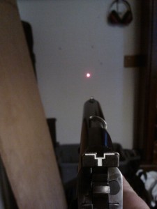 Well, the laser works. Been a long time since I've had a laser and first one on a pistol. This should be fun.
