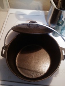 Bread dough goes in here