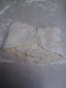 All folded and ready to go into the pan