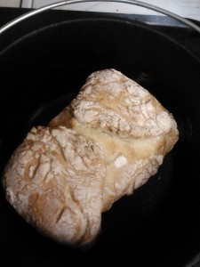 Now to get it out of the screaming hot pan