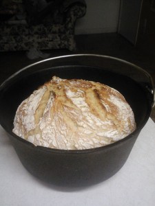 Nice size loaf - remember this is a 5qt Dutch Oven.