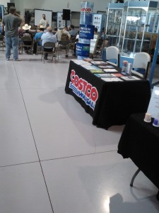One of the talks/demonstrations going on - right next to the COSTCO table.
